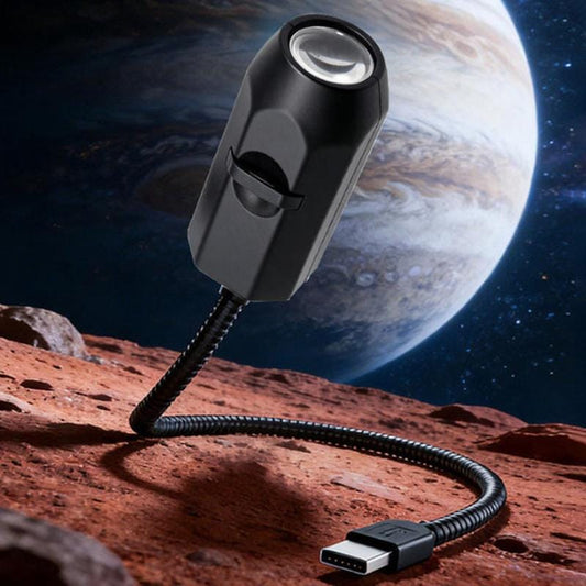 USB Moon & Earth Starry Sky Projector Light – 6 Lens Night Lamp